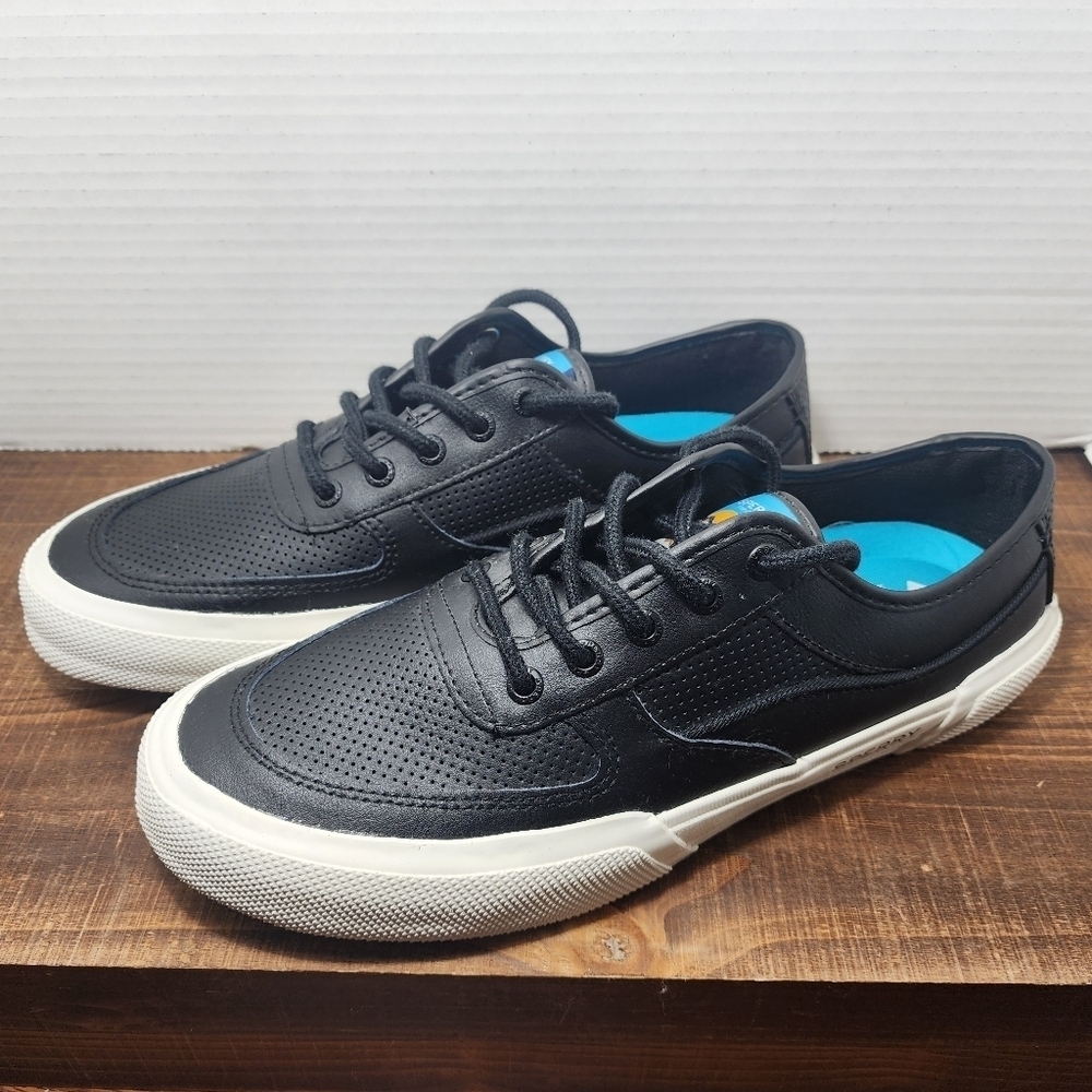 SPERRY- Soletide Black Leather Men Shoes - Size:9